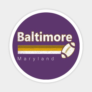 Baltimore Vintage Football Retro Maryland At Sunday Gameday Magnet